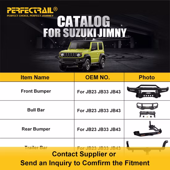 Perfectrail 4X4 Off Road Autozubehör Auto Body Kit Ersatzteile für Suzuki Jimny Jb23 Jb33 Jb43 Jb64 Jb74
